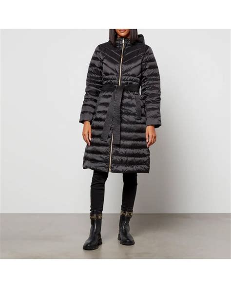 michael kors long fitted puffer|michael kors winter puffer coat.